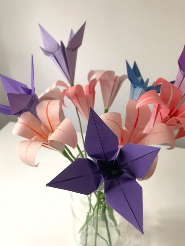 Origami Lily Iris Flower Colour